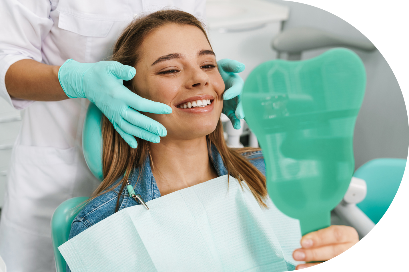 young Girl getting check up at northwest dental